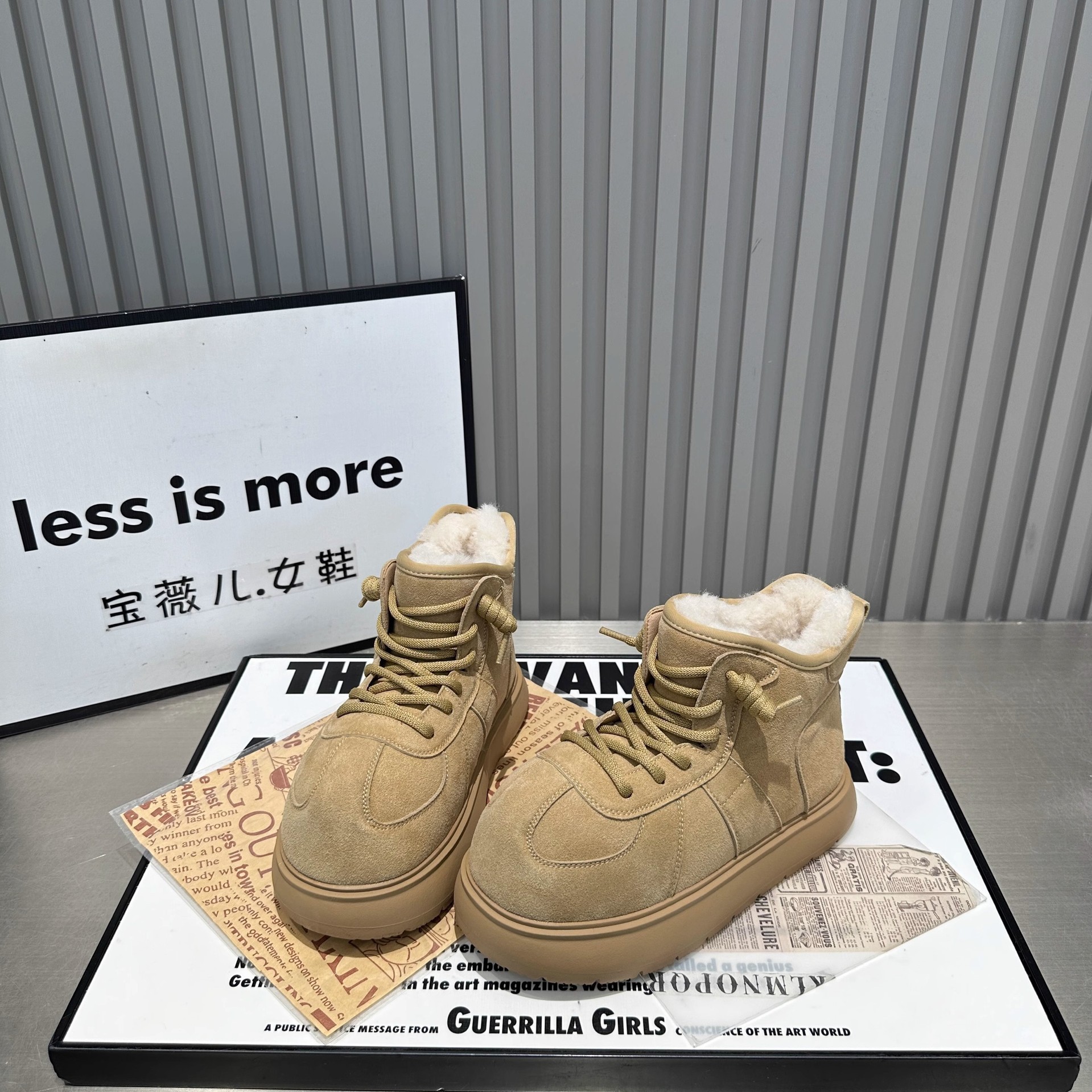 2025 free shipping new designer shoes women's snow boots autumn and winter shoes warm fur boots