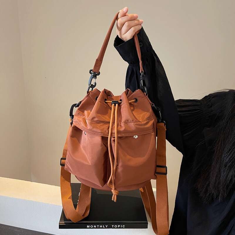 Korean Style Handbag Simple Trendy Women's Personality Large Capacity Fashion Shoulder Stylish Ins Casual Bucket Bag