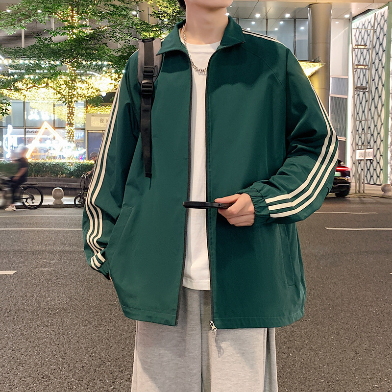 Ddmyoutdoor Spring And Autumn Men S Three Trendy Brand Windproof Waterproof Loose Oxford Horizontal Bar Jacket Couple S Style Jogging Suit