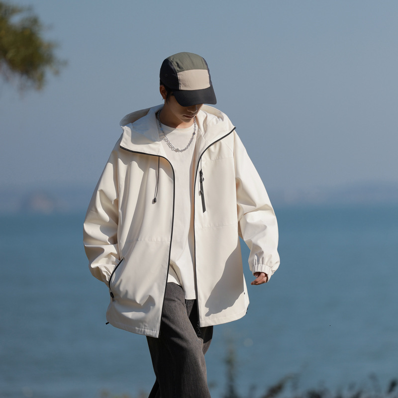 Ddmyoutdoor New Spring Autumn Men S And Women S Outerwear Jacket Trend Versatile Loose Casual Sports Hooded Versatile Jackets