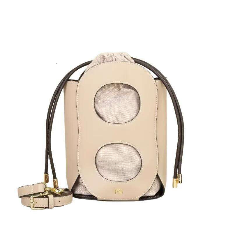 PG Women's Fashion Shoulder High Quality Crossbody Bag Brand 2024 New Trend Solid Color Cutout Tote