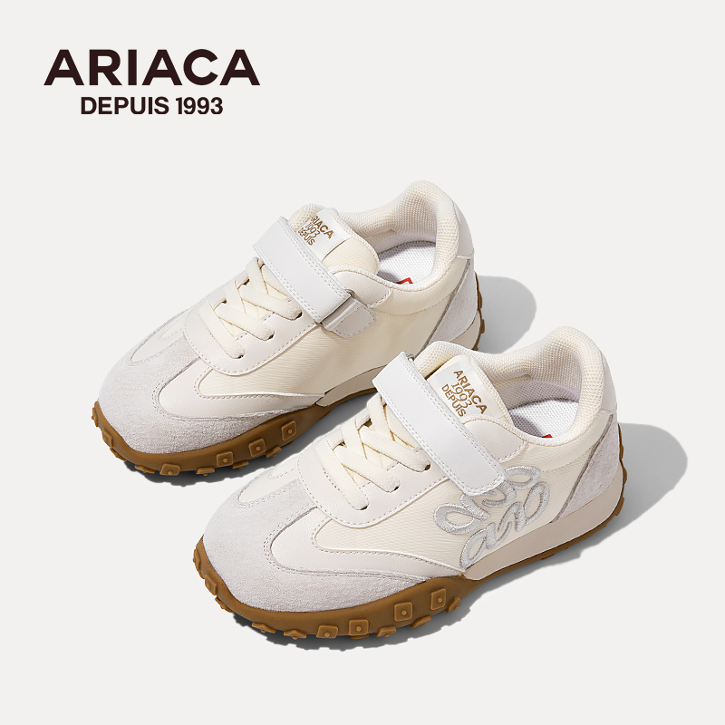 ARIACA Airesu children's sports shoes white girls' shoes 2025 spring new middle and large children's shoes shoes Gump shoes