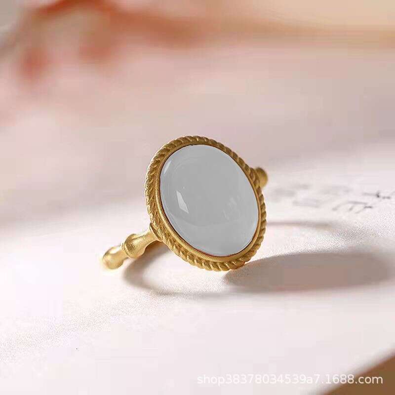 Adjustable Court Style Ring with Gold Plate Finish Featuring Imprinted Amethyst Gemstones for Women