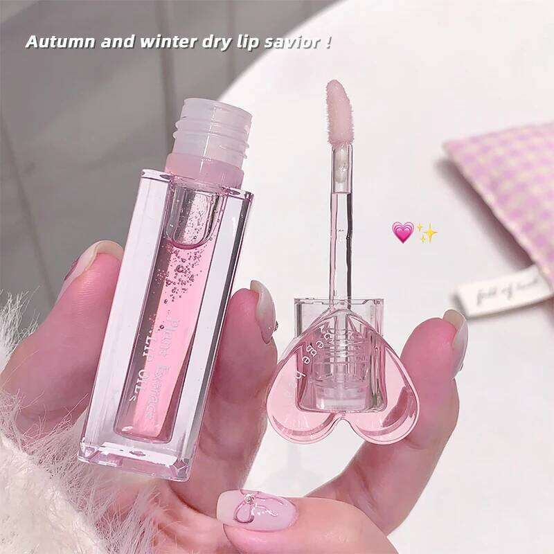 Gege Bear plant Extract Balm Lip Gloss Set Colorless Moisturizing free shipping