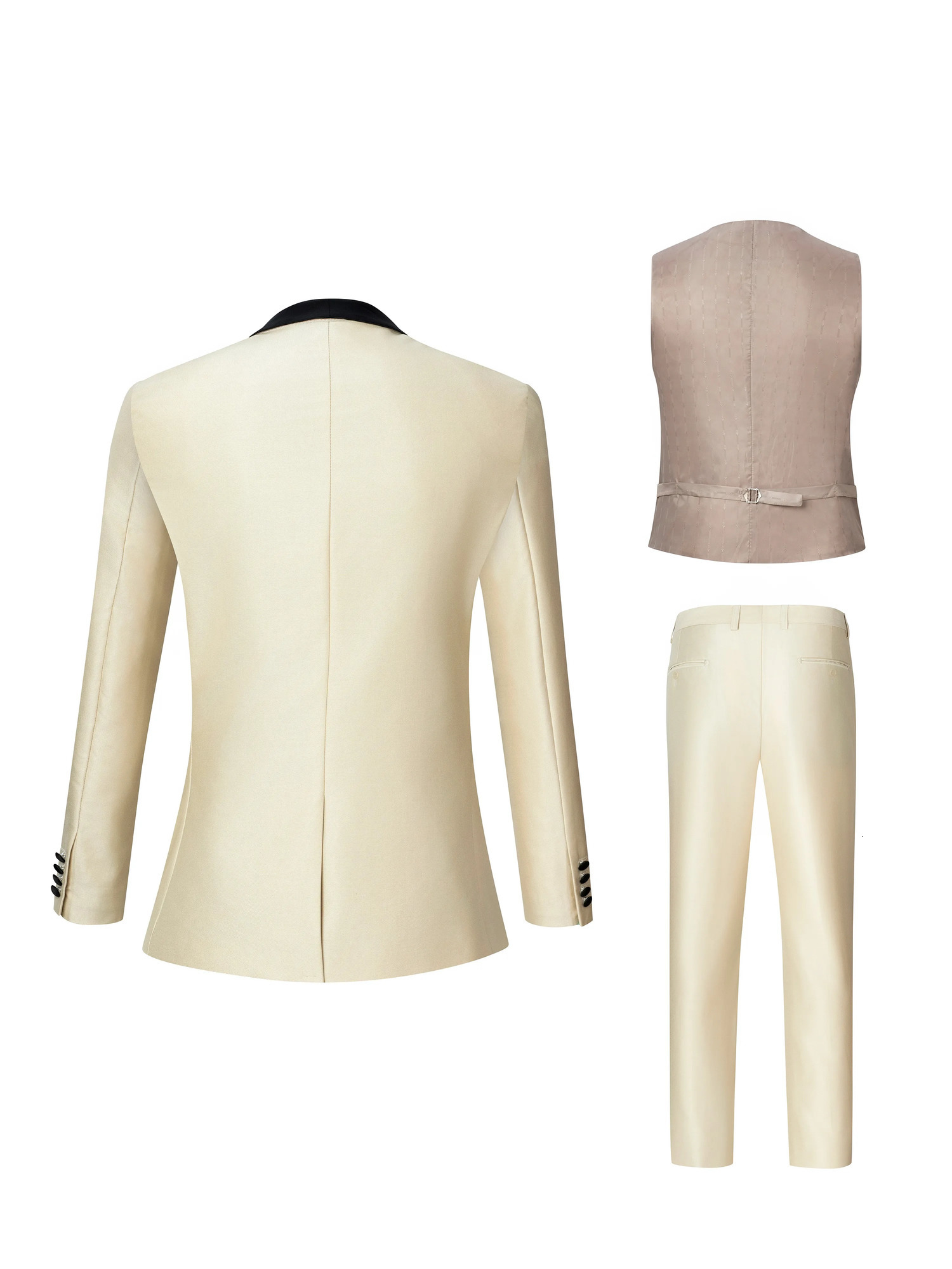 Customized Men Suits Single Breasted Lapel 3 Piece Jacket Pants Vest Full Sets High Quality Clothing Terno Blazers 250530