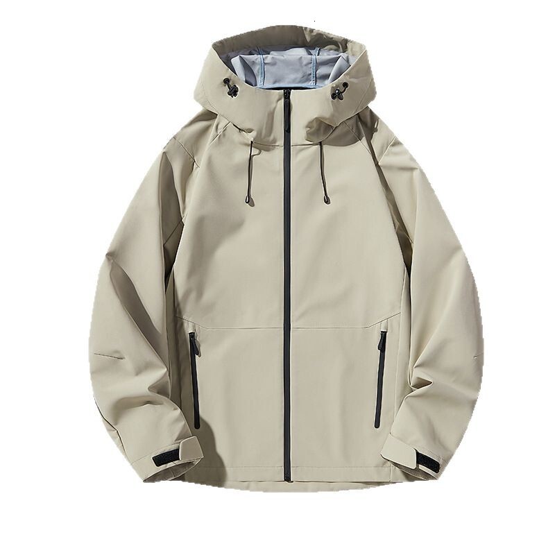 Ddmyoutdoor Spring Coat Plus Size Couple New Solid Color Single Layer Assault Casual Outdoor Sports Hooded Single Jacket Jogging Suit