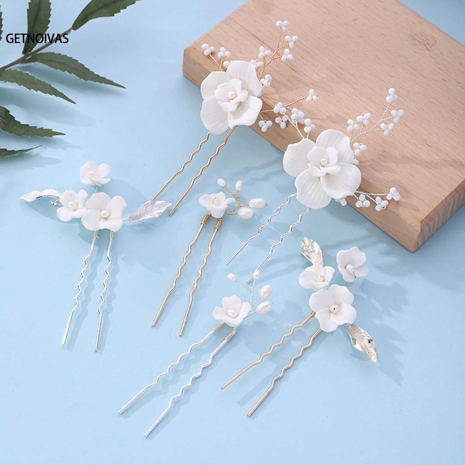 3pcs Bridal U-shaped Pin Metal Barrette Clip Pearl Hairpins Women Hair Accessories Hair Comb Forks Wedding Hairstyle Design Tool Z250605