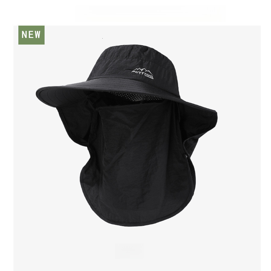 Summer New Quick-Dry Waterproof Face Mask Shawl Unisex Outdoor Protection Hiking Sun Hat
