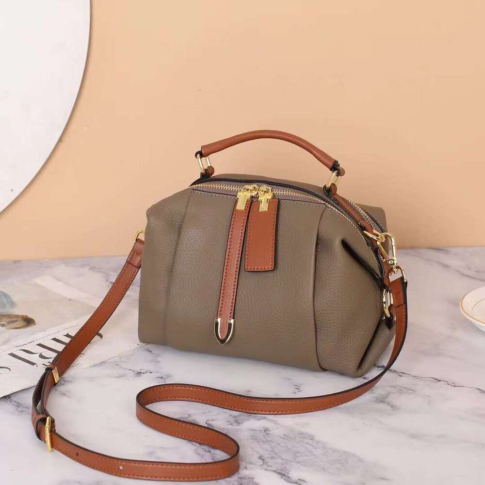 Genuine Leather Women s High end Shoulder TOGO Top Layer Cowhide Handbag Crossbody Bag