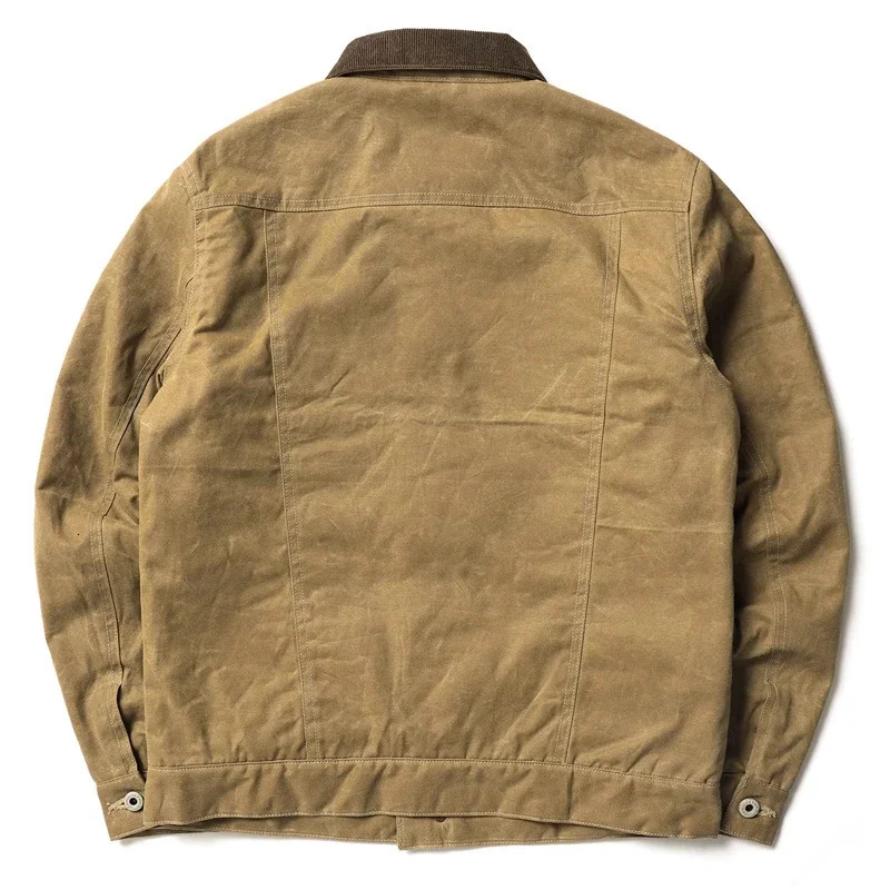 Red Tornado Classic Type 3 Waxed Trucker Jacket American Casual Style Work Wear Coat 250605