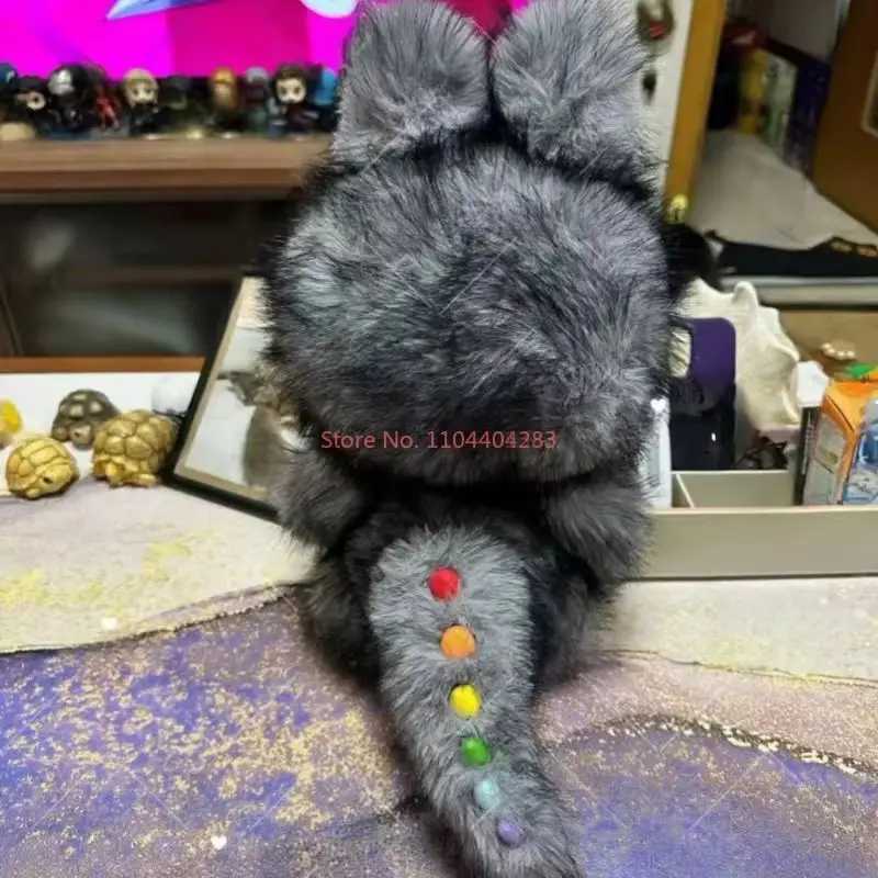 Zimomo Angel Change Monster Labubu Series Vinyl Doll 38cm White Cat Blind Box Creative Model Toy Unique Birthday Gift X250606
