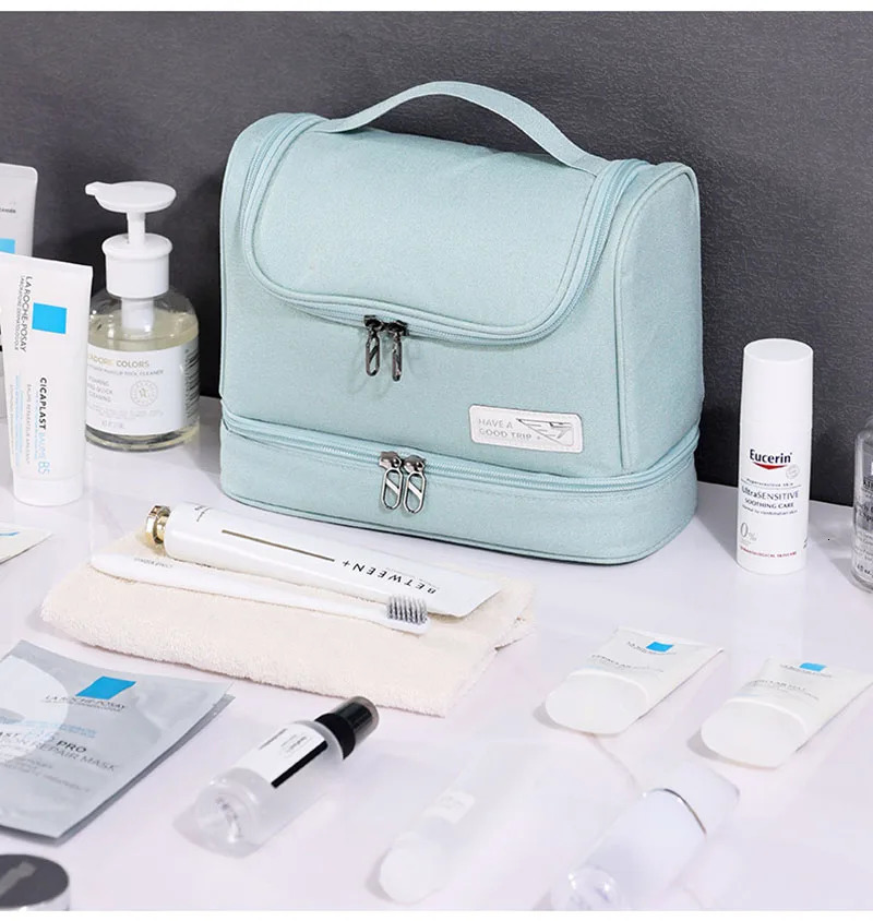 Men Necessaries Multifunctional Hanging Makeup Bag Travel Organizer Cosmetic Bags Women Oxford Case Wash Toiletry Bag 250605