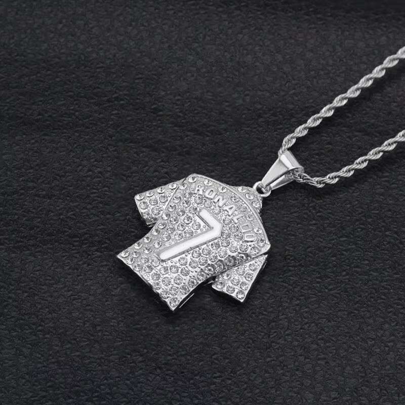 High Quality Jewelry Jersey Pendant Necklace Personality Hip Hop Pendant Individuality Jewelry for Men