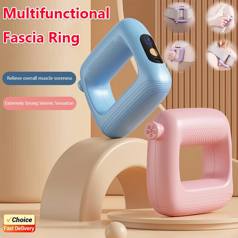 Professional Grade Massage Gun Fascia Ring Mini Vibrating Yoga Recovery Tool Rechargeable Muscle Relax Fat Burning 250605