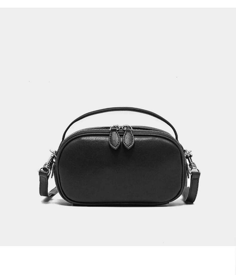 Designer Bags 2025 Women's Cow Real Leather Shoulder Bag Ladies Retro Soft Cowhide Handbags Female Fashion Design Cute Crossbody Bags Girls Luxur