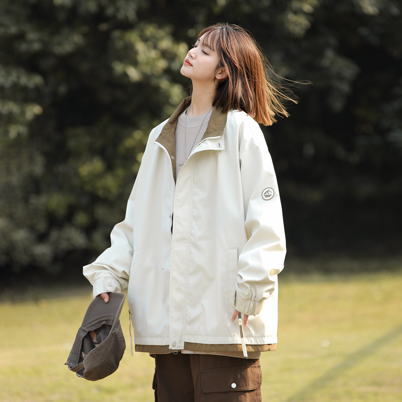 Ddmyoutdoor Spring And Autumn Unisex Jacket Waterproof Lightweight Solid Color Hooded Casual Versatile American Fashion Ins Jacket Jogging Suit