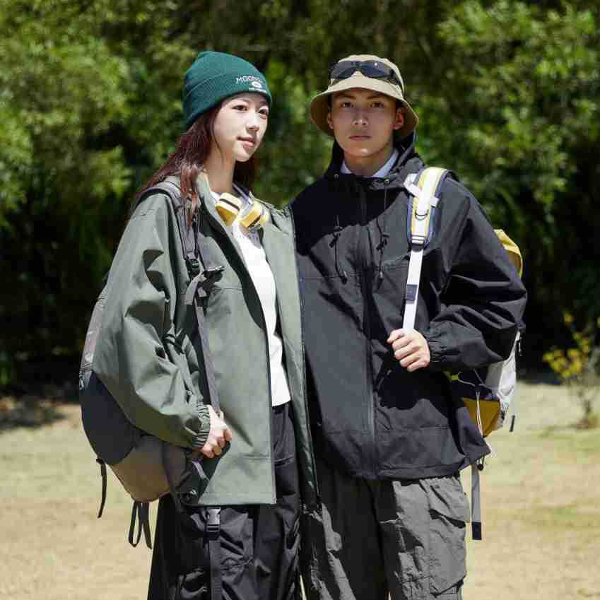 Ddmyoutdoor New Outdoor Solid Color Unisex Spring Versatile Loose Jacket For Couples Jackets