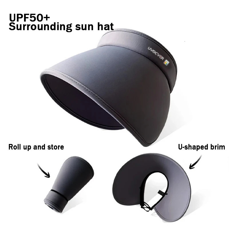1Wide Brim Sun Hat Womens Large Uv Protection Golf Beach Korean n 250603