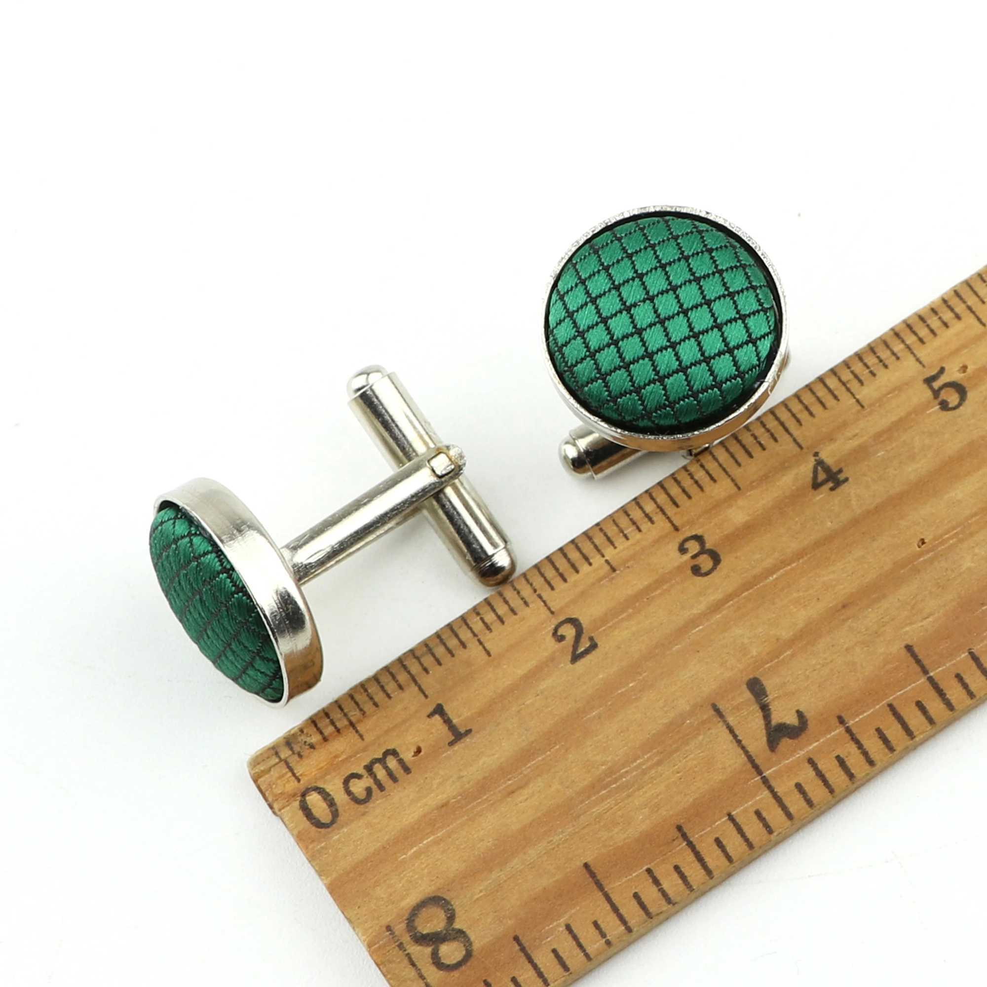 Classic Solid Color Plaid Cufflinks For Men High Quality Cufflinks Unique Wedding Groom Shirt Suit Collar Jewelry Accessories W250606