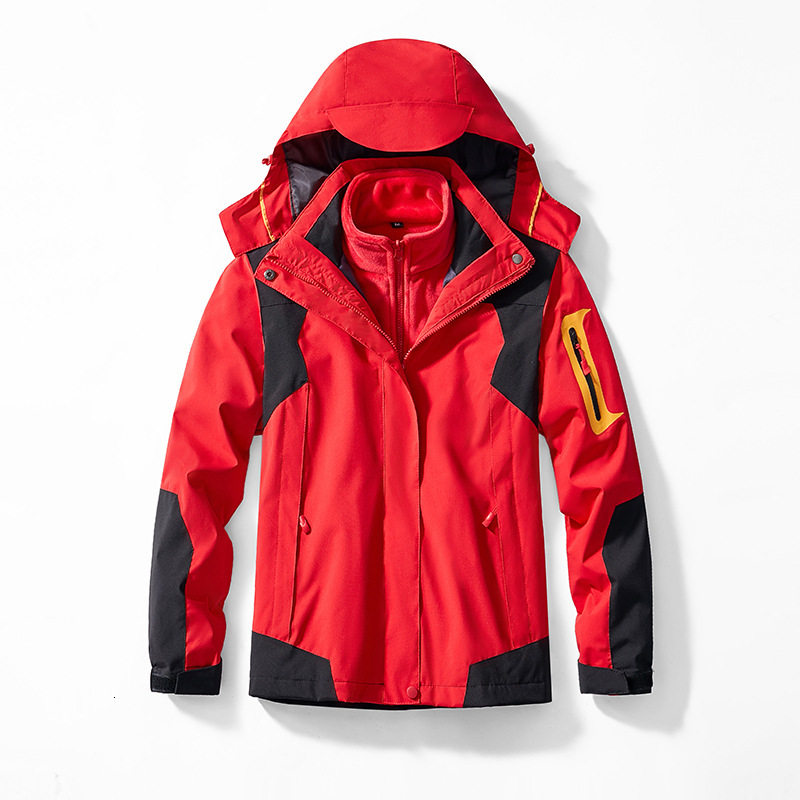 Ddmyoutdoor Outdoor Assault For Autumn Winter Men s Women s Three In One Detachable Mink Fur Inner Lining Couple Windproof And Waterproof Hiking Suit 