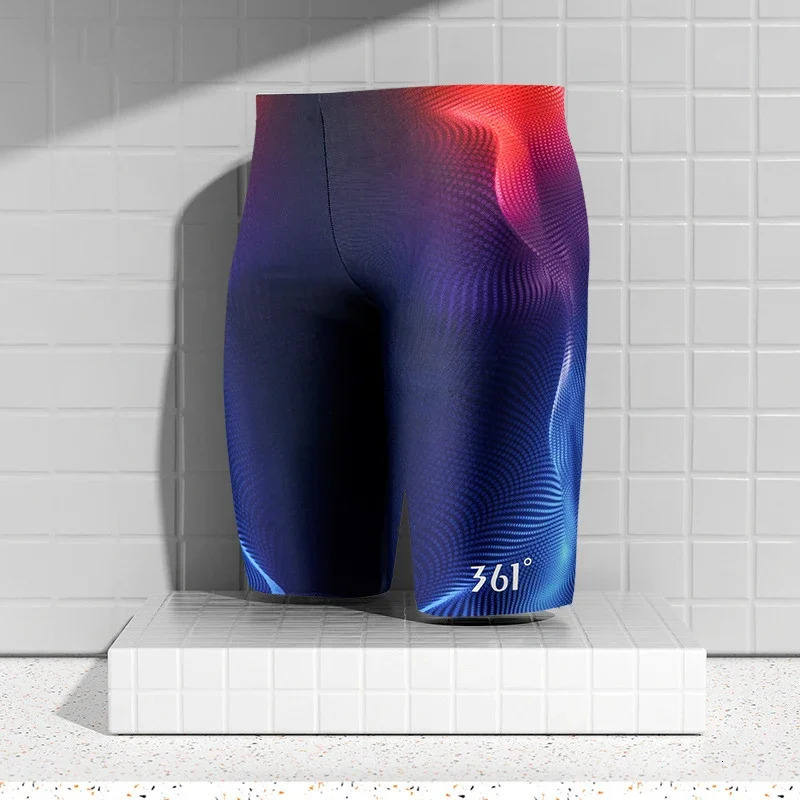 Men Swimsuit Endurance Athletic Training Quick Dry Swimsuit Racing Swimming Trunks Shorts Swimwear Men Swim Jammers 250530