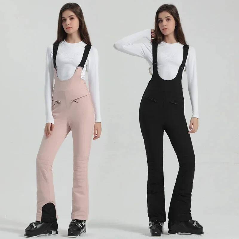 Ddmyoutdoor New Skiing Pants Winter Female Slim Snow Trousers Outdoor Mountain Snowboard Jumpsuits Women Sport Windproof Ski Overalls Jogging Suit