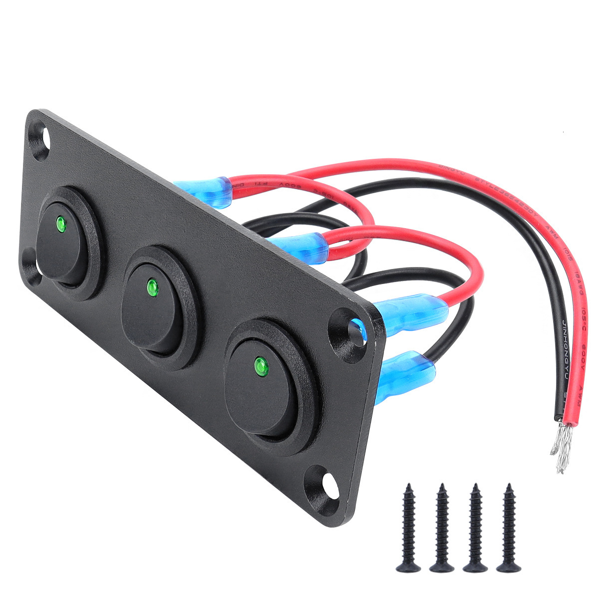 Hot Selling Cat Eye Combination Car Boat Modification 12V Equipment Power Control Rocker Switch