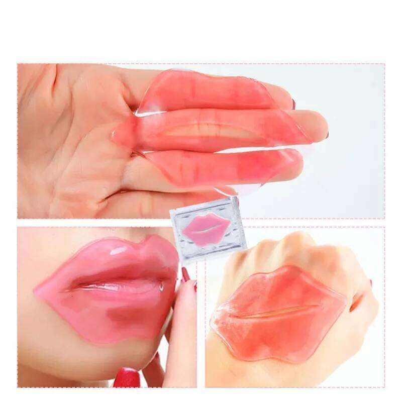 50pcs Collagen Mask Moisturizing Firming Nourishing Beauty lips Labial Moisturizer Lip Patches Gel Pads Skin Care free shipping