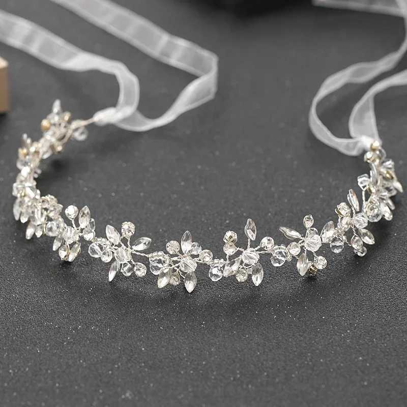 Silver Color Headbands For Women Bride Handmade Crystal Rhinestone Tiaras Hairbands Wedding Hair Accessories Queen Headband Gift Z250605
