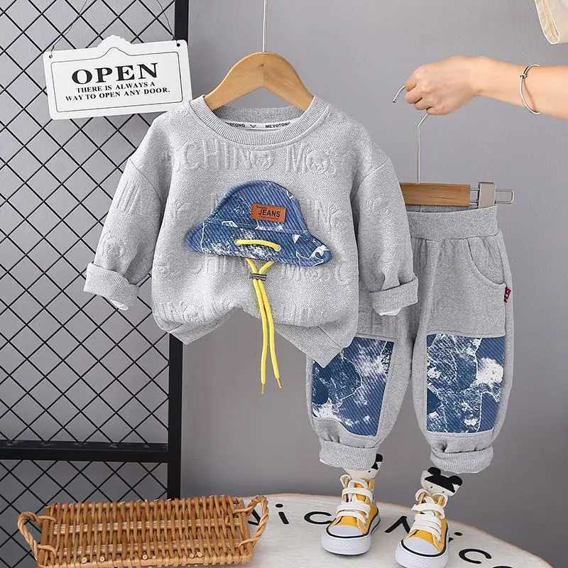 New Spring Autumn Baby Boy Clothes Suit Children Boys Fashion T-Shirt Pants 2Pcs/Sets Kids Tracksuits Toddler Casual Costume R250606