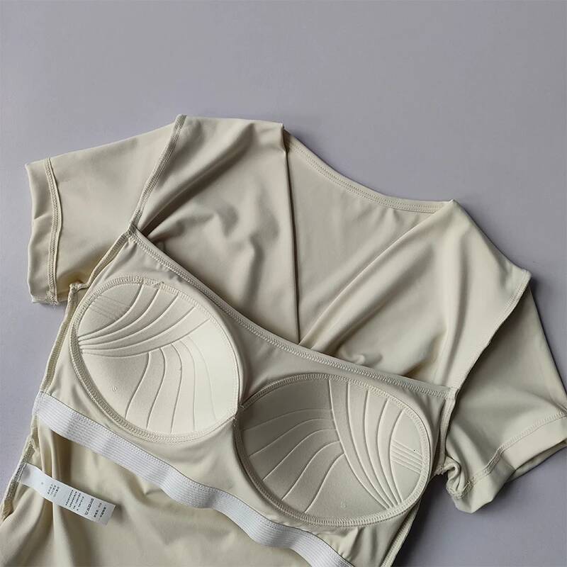 Yoga Clothing Design Top for Women in Summer Fashion Slim Short Sleeves Professional Pilates Skipping Rope Quick Drying Clothes