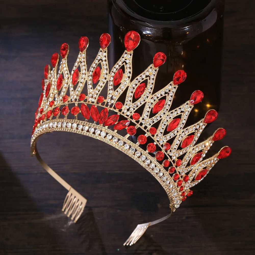 Miss Universe Paraguay Angola Crown With Comb Bridal Tiara Pageant Diadem Bride Headdress Wedding Dress Hair Jewelry Accessories Z250605