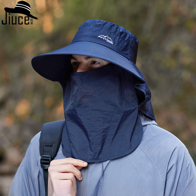 Summer New Quick-Dry Waterproof Face Mask Shawl Unisex Outdoor Protection Hiking Sun Hat