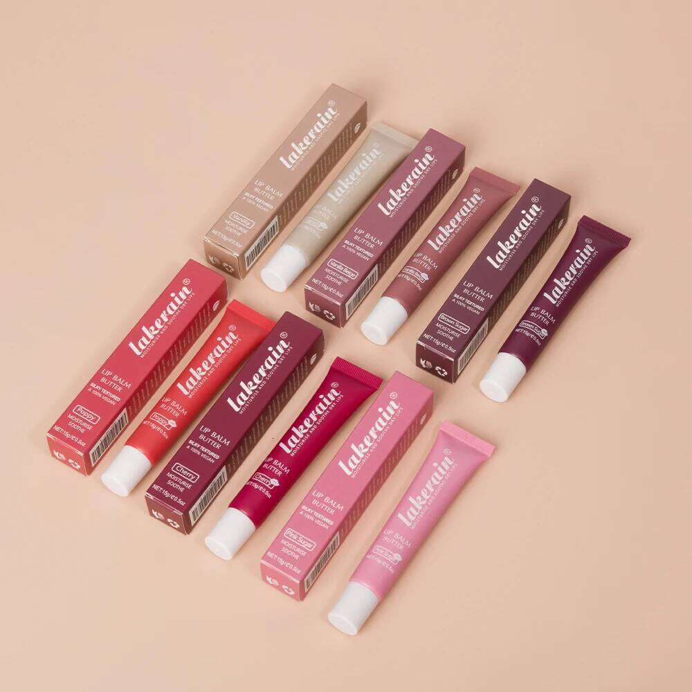 free shipping Crystal Lip Balm Butter Moisturizing Lip Gloss Oil Jelly Lipgloss Liquid Lipstick Lip Tint Brown Sugar Cherry Pink Lips Makeup