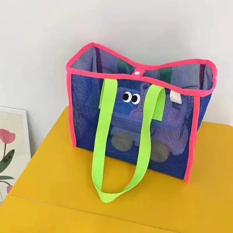 1 Portable Beach Bag Bath Large Capacity Travel and Swimming Storage Toy Basket 250605