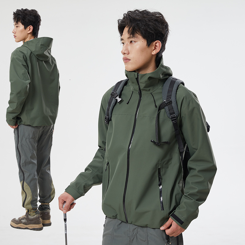 Ddmyoutdoor Hard Assault Men GBT Single Laminated Rubber Front For Women Hiking And Mountain Climbing Windproof Shell Thin Jacket Jackets