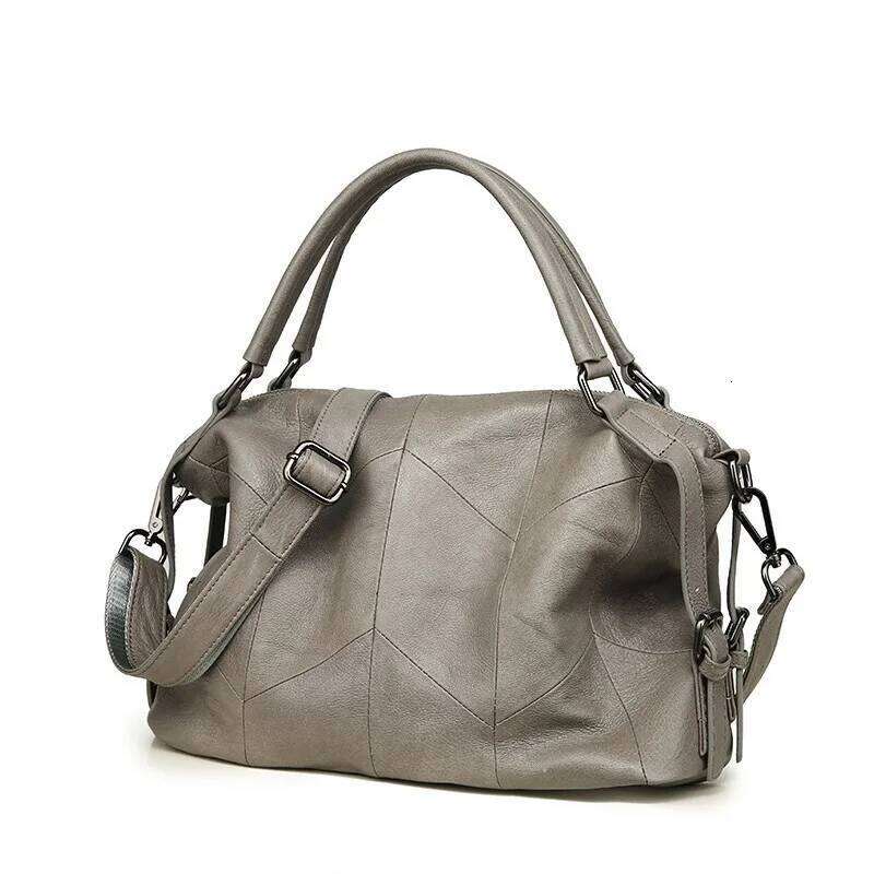 2021 Women Genuine Leather Handbag Elegant Tote Ladies Shoulder Crossbody Bags Large Capacity Designer Handbags And Purses 2025/06/06