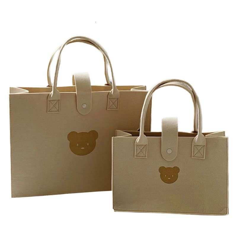 Top quality Brand High Quality New Style Hot-Selling Versatile Cute Bear Felt Large Capacity Mommy Bag Commuter Bag Handbag New Free Delivery Designer
