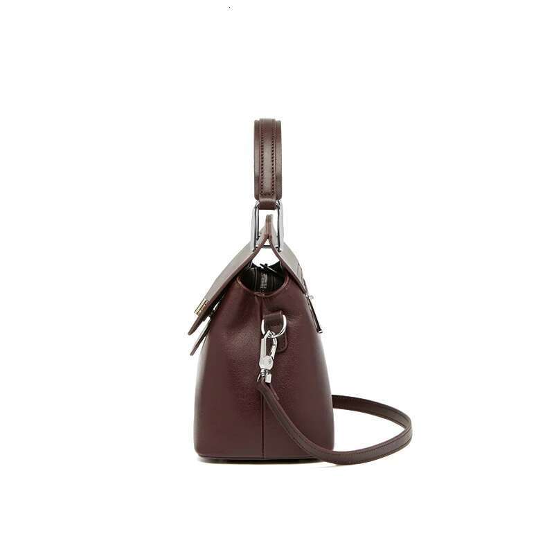 2025 New Handcraft Hot Real Bag Wine Color Genuine Leather Handbag Shoulder Bags Pillow Female Fashion Hot#Yc599