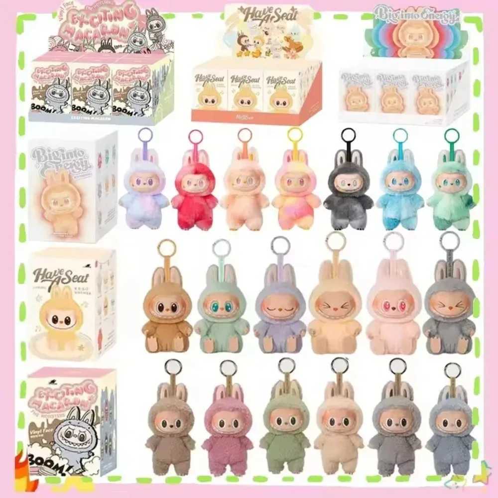 Monster LABUBU V3 Big Into Energy Series Blind Box Plush Doll PVC Macaron Labubu Surprise Box Plush Keychain Birthday Gift X250606