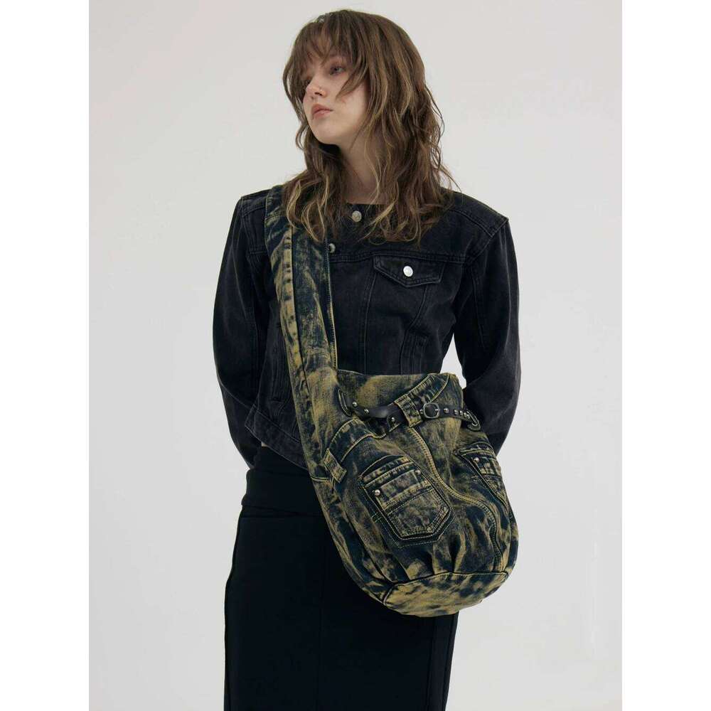 Annmouler Large Capacity For Women Designer Shoulder With Tassel Y2k Sling Crossbody Soft Motorcycle Bag