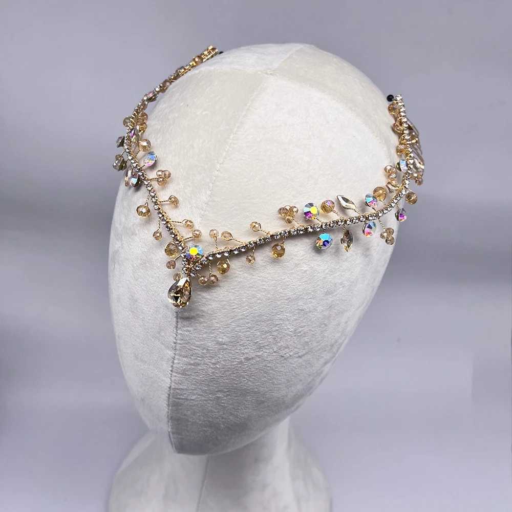 DZ217 Vintage Trend Rhinestone Head Chain Forehead Headband Indian African Bohemian Hair Accessories Crystal Tiara Headdress Z250605