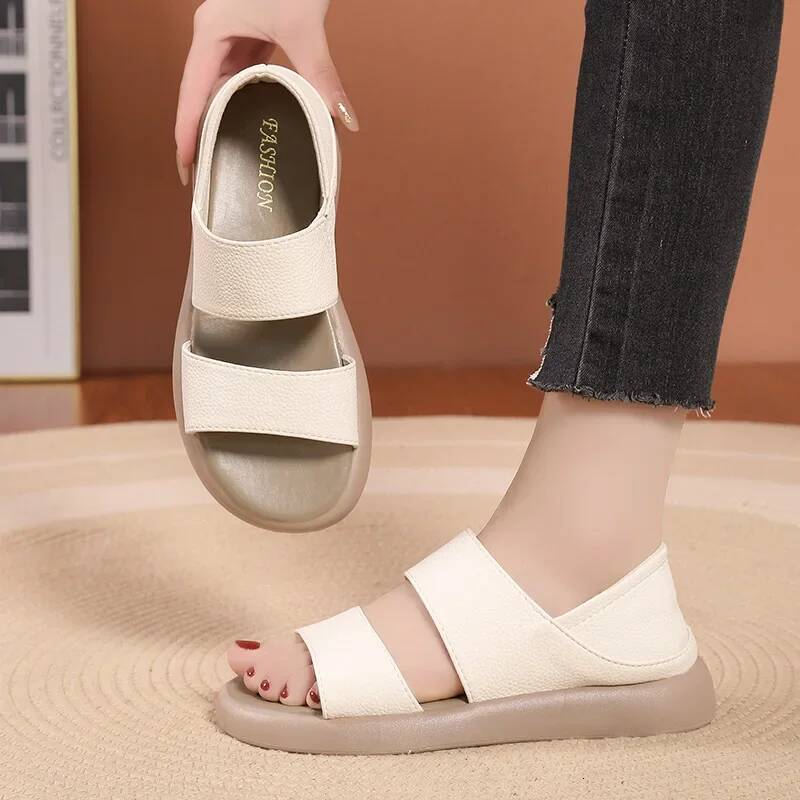 Ddmyoutdoor Summer New Fairy Style Soft Sole For Women Wearing Two Bags And Roman Beach Sandals Outdoor Shoes