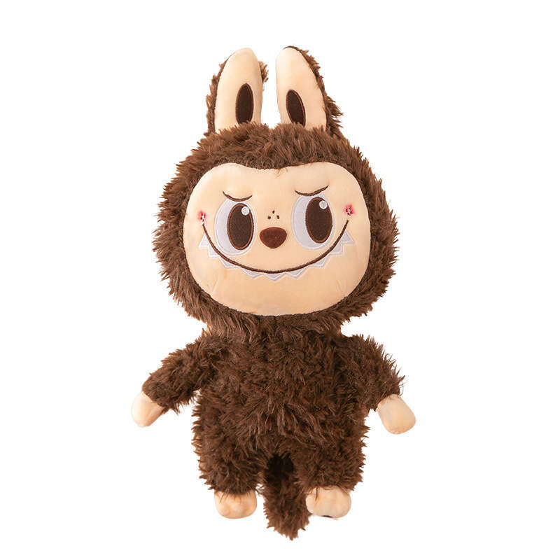 Cute Labubu Plush Toy Monkey Pillow Rainbow Crying Doll Stuffed Animal Children's Companion Gift