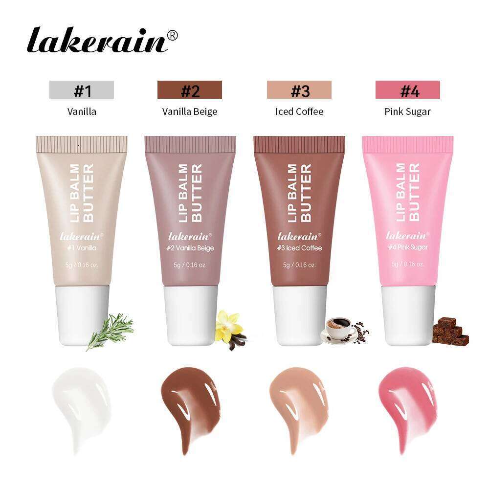 free shipping Summer Butter Mini Lip Balm Travel Kit Buttery Moisturizing Tinted Lip Balm Watery Multi-color Lipstick For All Skin Types