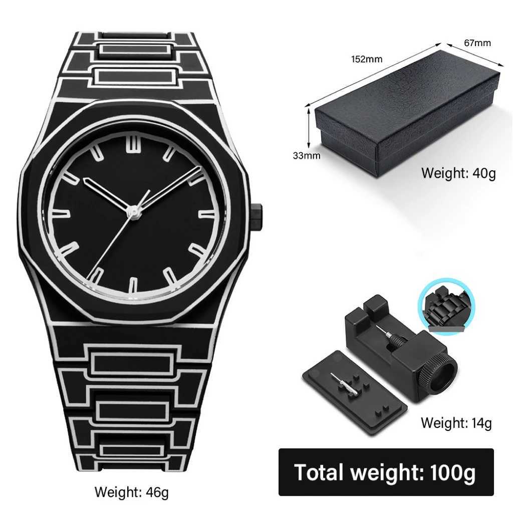 SHUAIKE 1142-14 Creative Fashion Sports and Leisure Style Lightweight Waterproof Sketching Quartz Watch for Men and Women Y250605