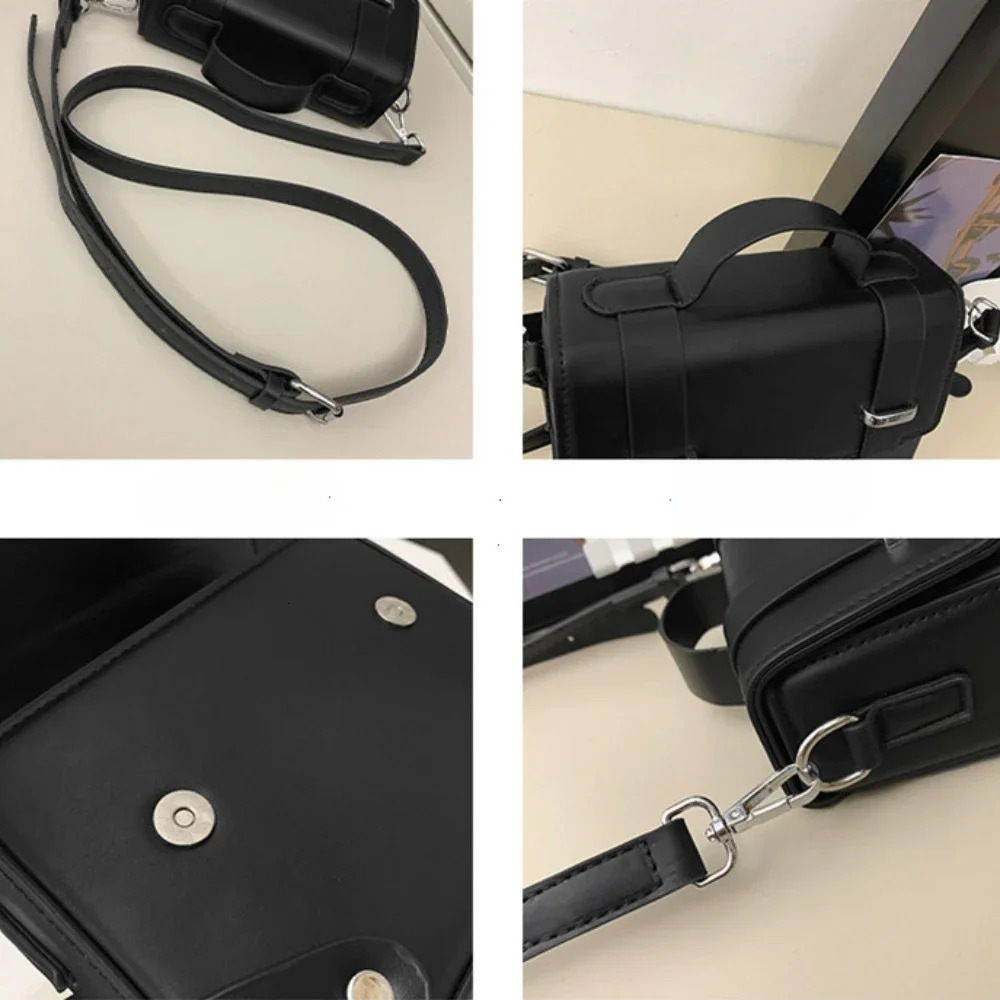 Minimalist Mens Shoulder Bag Fashionable Male PU Leather Crossbody Bags Small Flip Style Messenger Bag for Men Handbag 250605