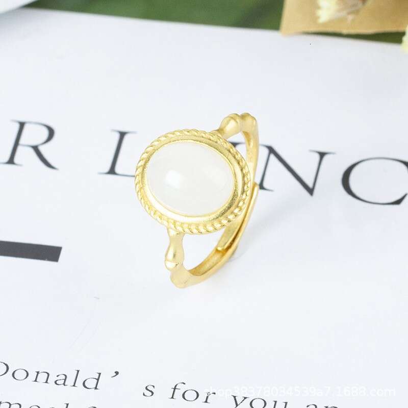 Adjustable Court Style Ring with Gold Plate Finish Featuring Imprinted Amethyst Gemstones for Women