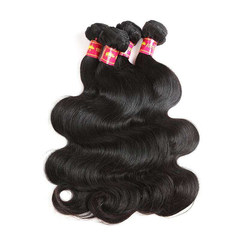 Ali Queen HD Lace 3/4Pcs Brazilian Body Wave Remy Hair Bundles With 4x4/5x5 Free Part Closure