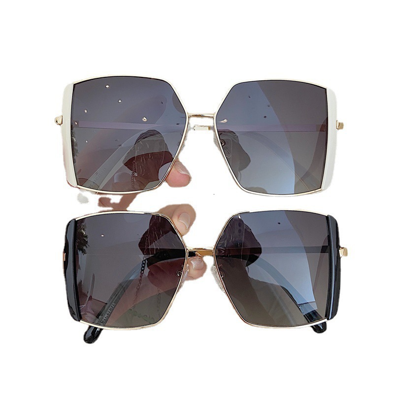 Double Eyebrow Sunglasses for Women, High-End Slimming Fashionable Street Style Driving UV Protection